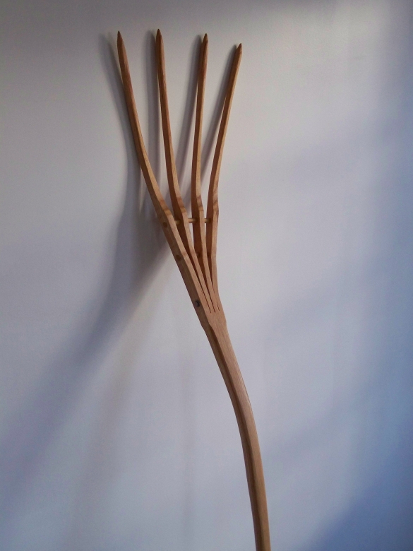wooden hay fork